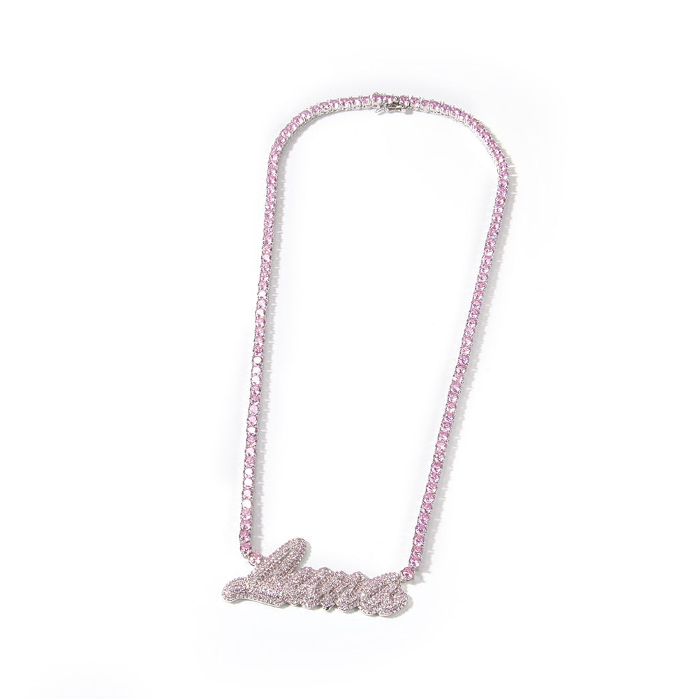 Pretty in Pink Tennis Necklace