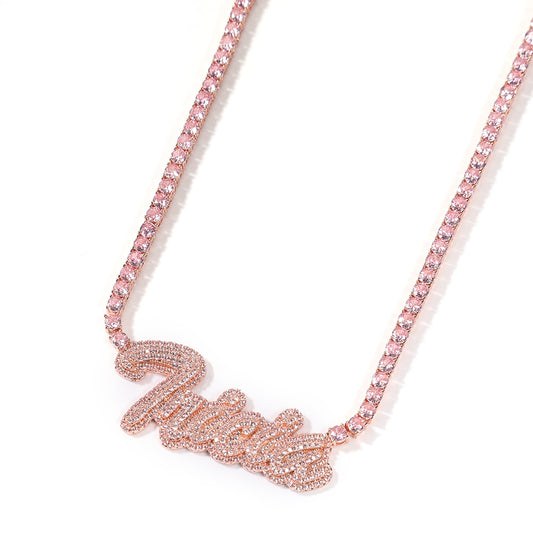 Pretty in Pink Tennis Necklace