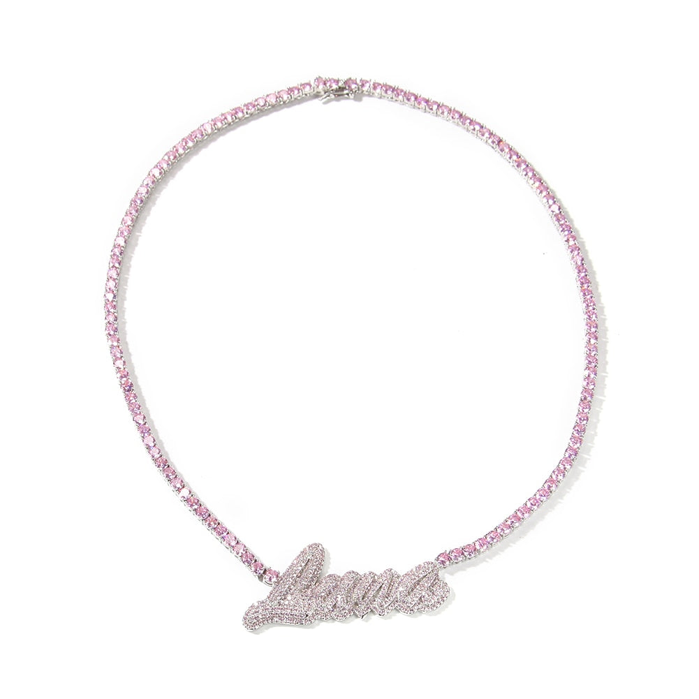 Pretty in Pink Tennis Necklace